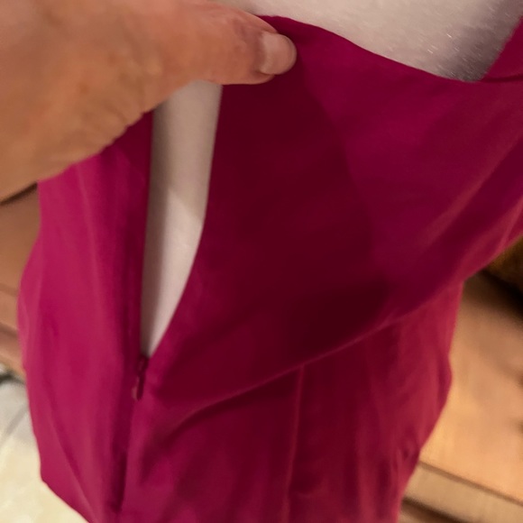 Nanette Lepore Size 10 Magenta Silk Cami/Tank - Picture 9 of 11